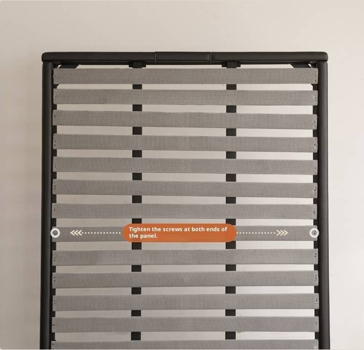 Luxury Genuine Leather Soft Backrest Bed, American Retro Style