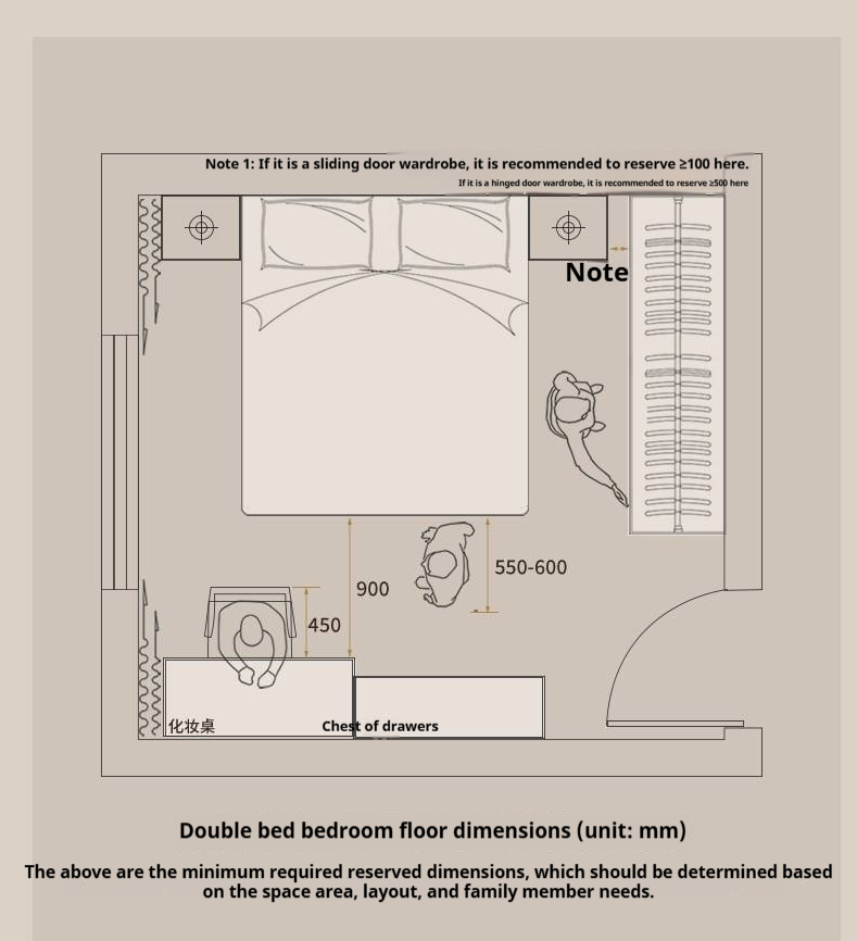 Black Walnut Solid Wood Bed — French Retro Style with Soft Backrest and Genuine Leather Upholstery