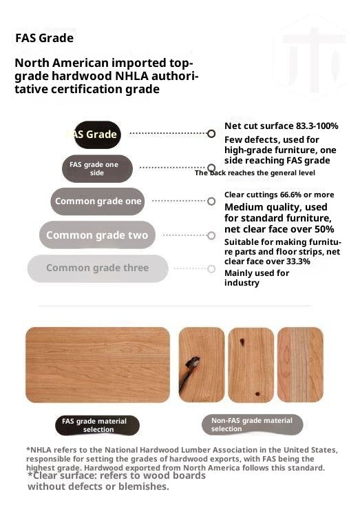 Cherry Solid Wood Retro Skeleton Line Makeup Table
