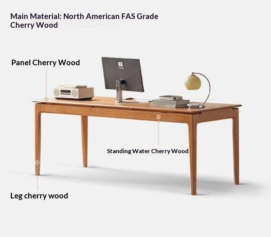 Cherry Solid Wood Large Office Table