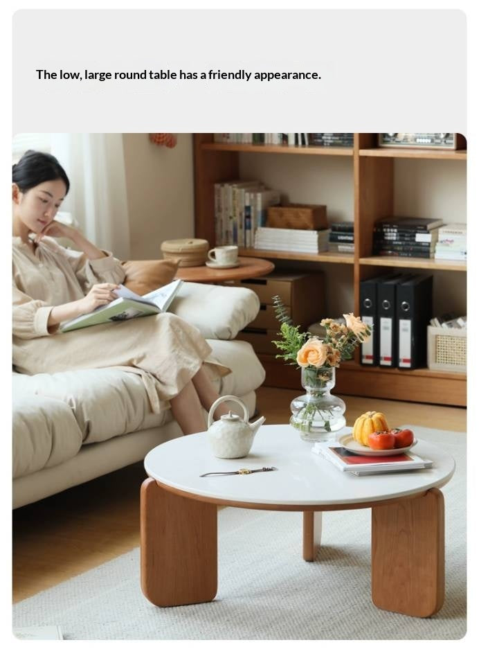 Cherry Solid Wood Slab Coffee Table