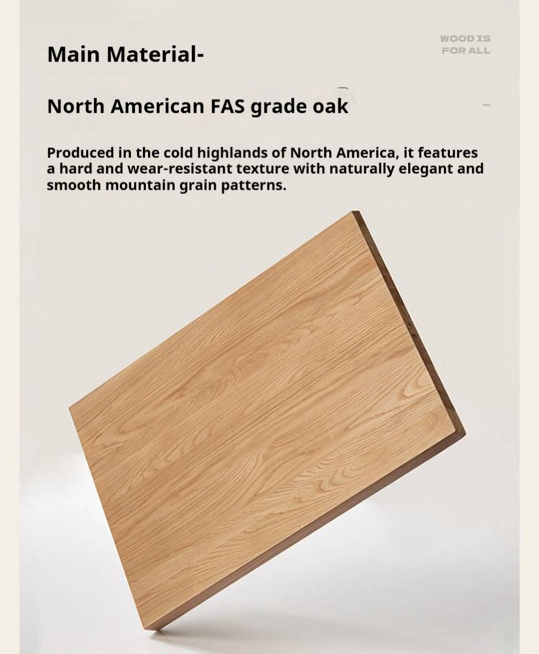 Oak, Rubberwood Solid Wood Bed — Modern Minimalist Box Bed