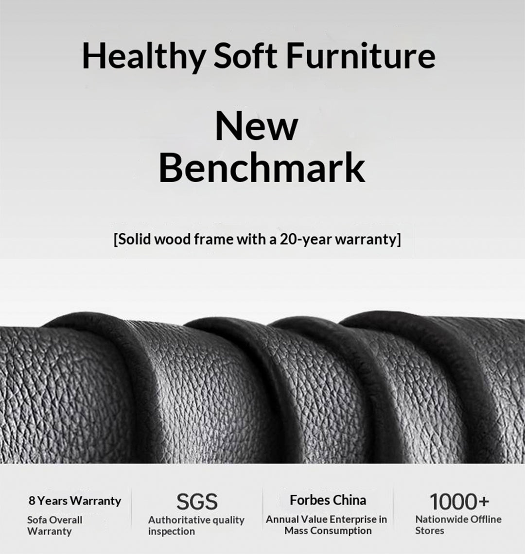 Genuine Leather Luxury Upholstered Bed American Style