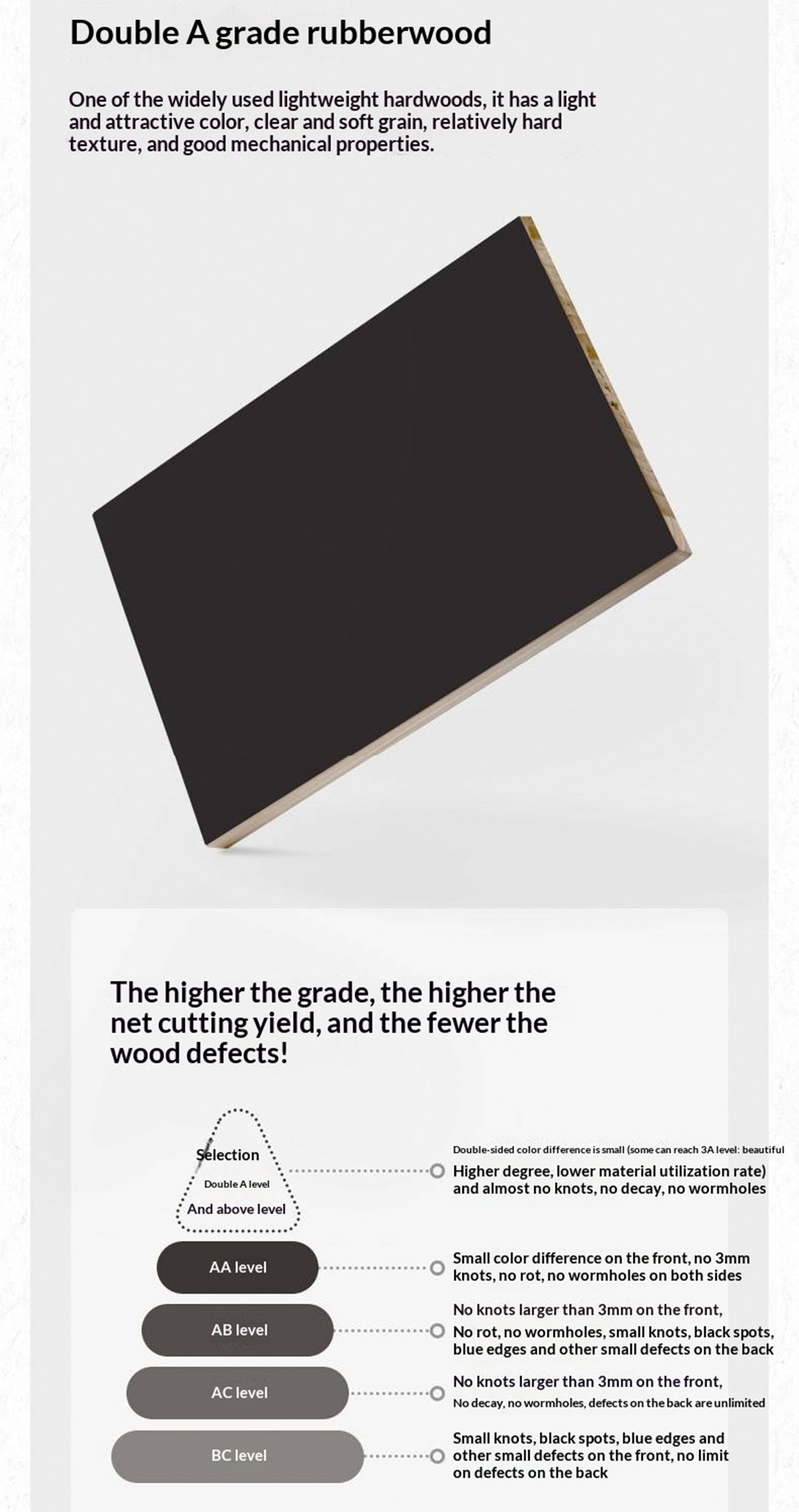 Rubberwood Solid Wood Box Bed — Modern Minimalist Black Upholstered Bed with Storage and Genuine Leather