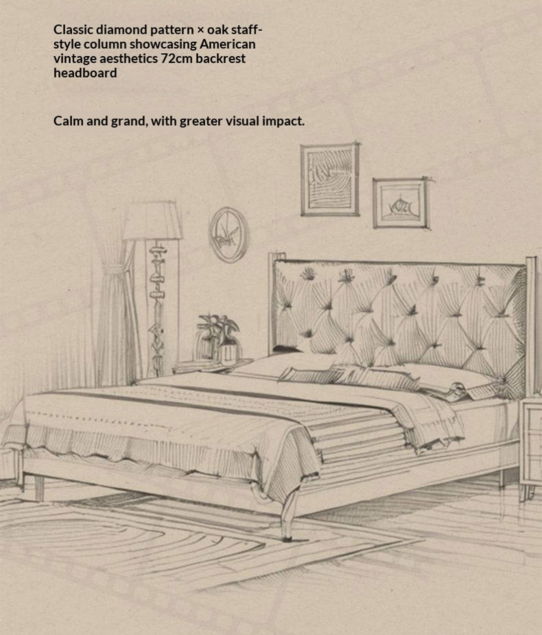 Genuine Leather Luxury Upholstered Bed American Style