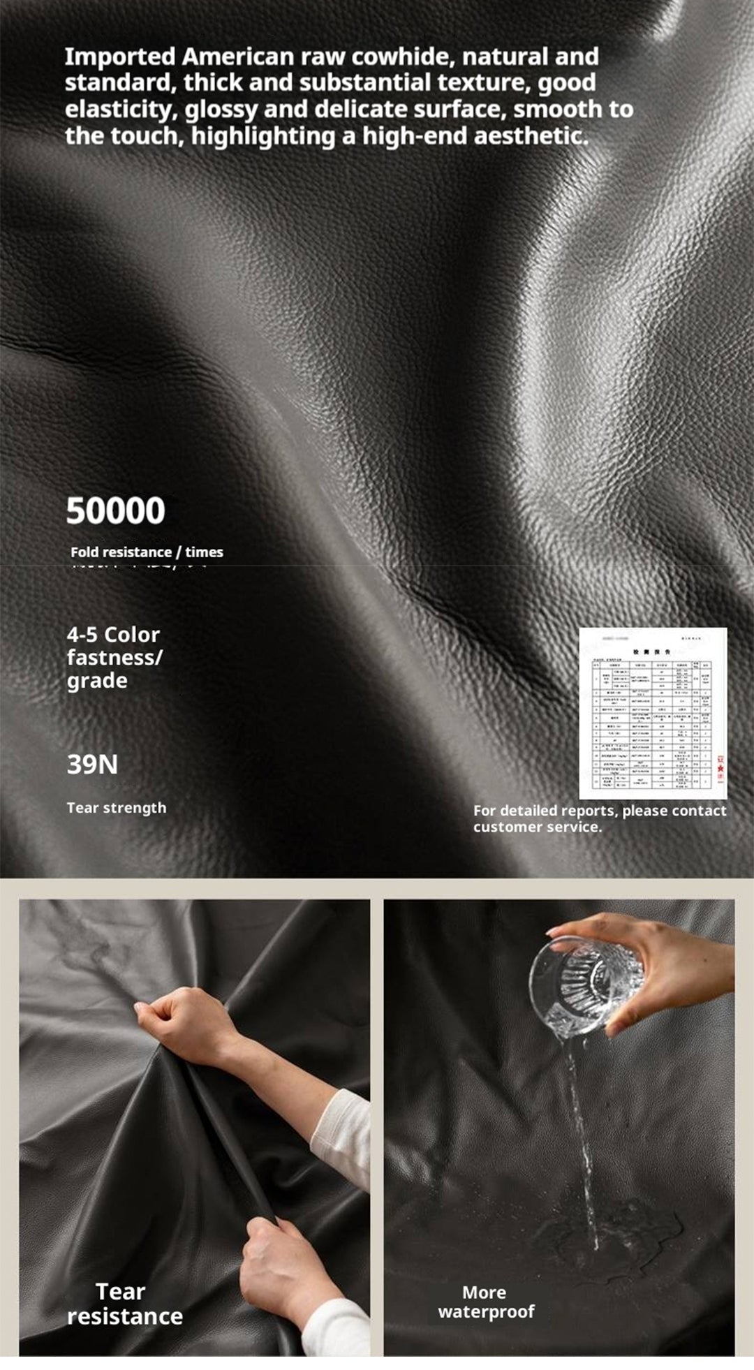 Black Walnut, Oak Solid Wood Italian Light Luxury Genuine Leather Soft Headboard Luminous Bed