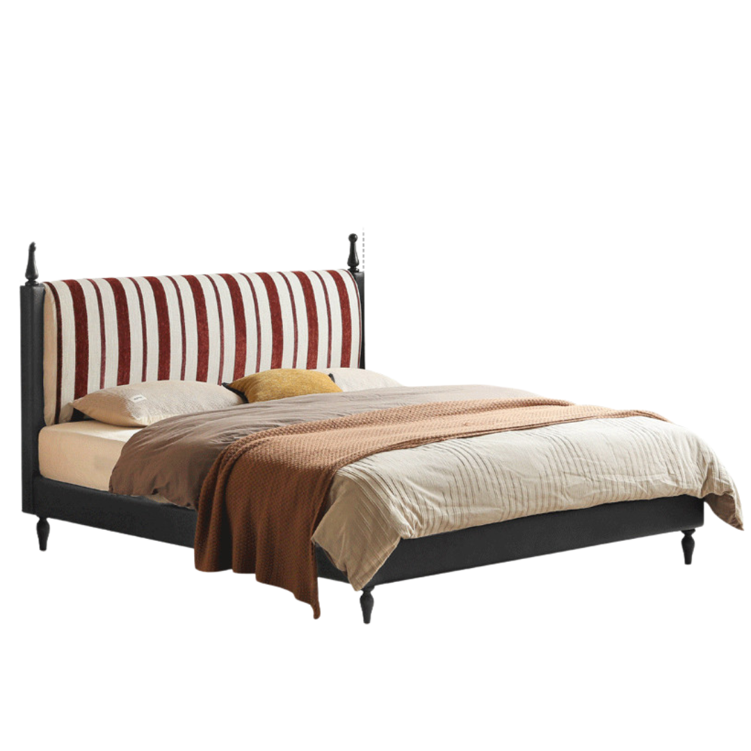 Fabric Soft Bed, American Vintage Retro Style