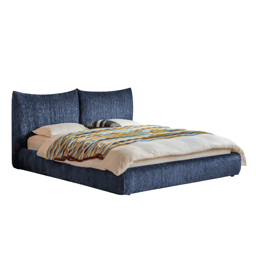 Fabric Chenille Soft Bed Italian Style