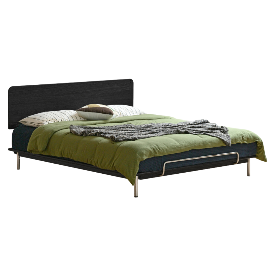 Ash, Oak Solid Wood Bed Minimalist
