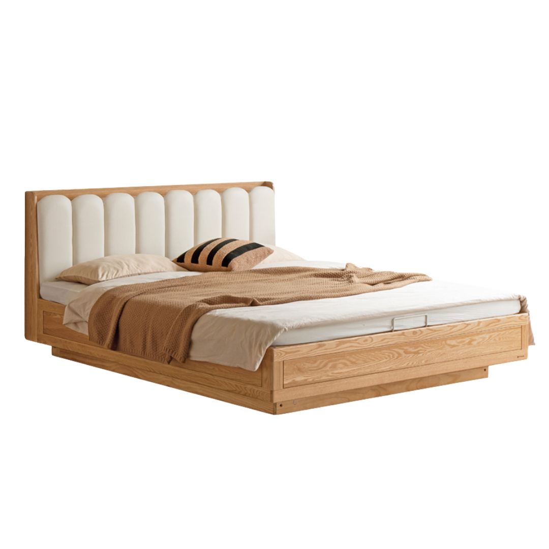 Beech, Oak Solid Wood Soft-Packe, Piano Key Bed