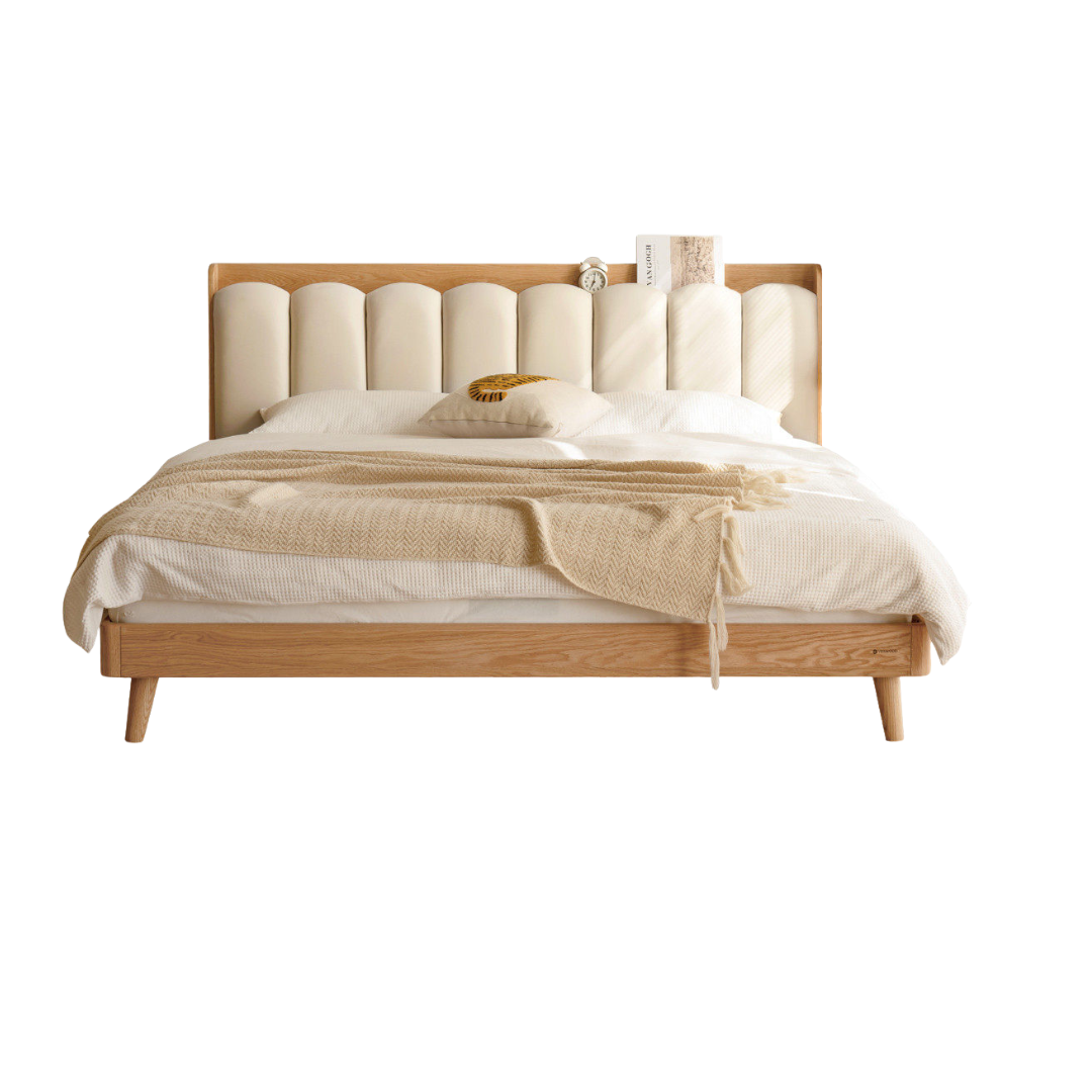 Beech, Oak Solid Wood Soft-Packe, Piano Key Bed