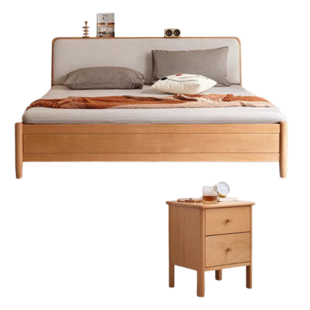 European Beech Solid Wood Multi-Functional Box Bed