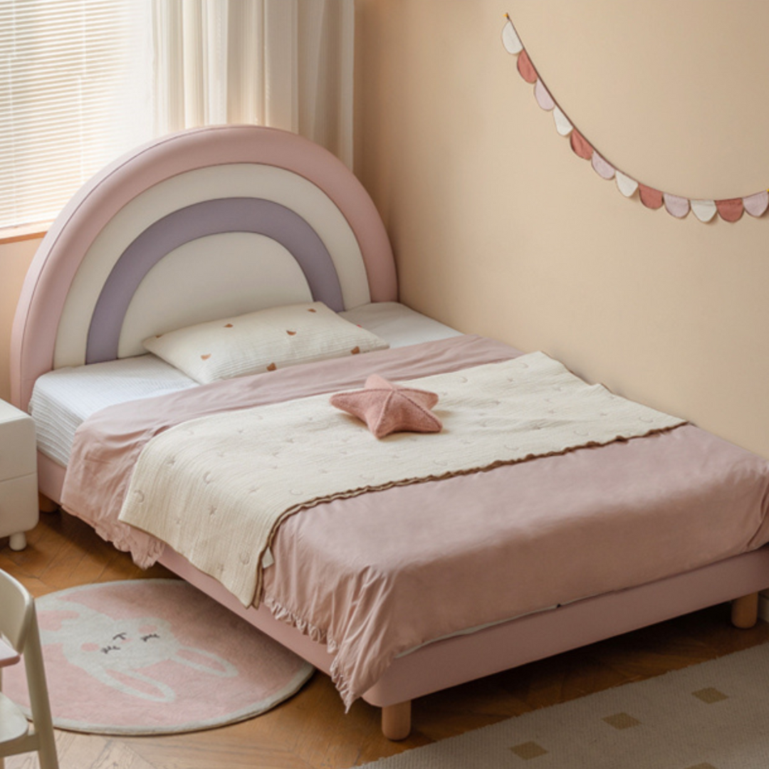 Organic leather Children's Soft Rainbow Bed.