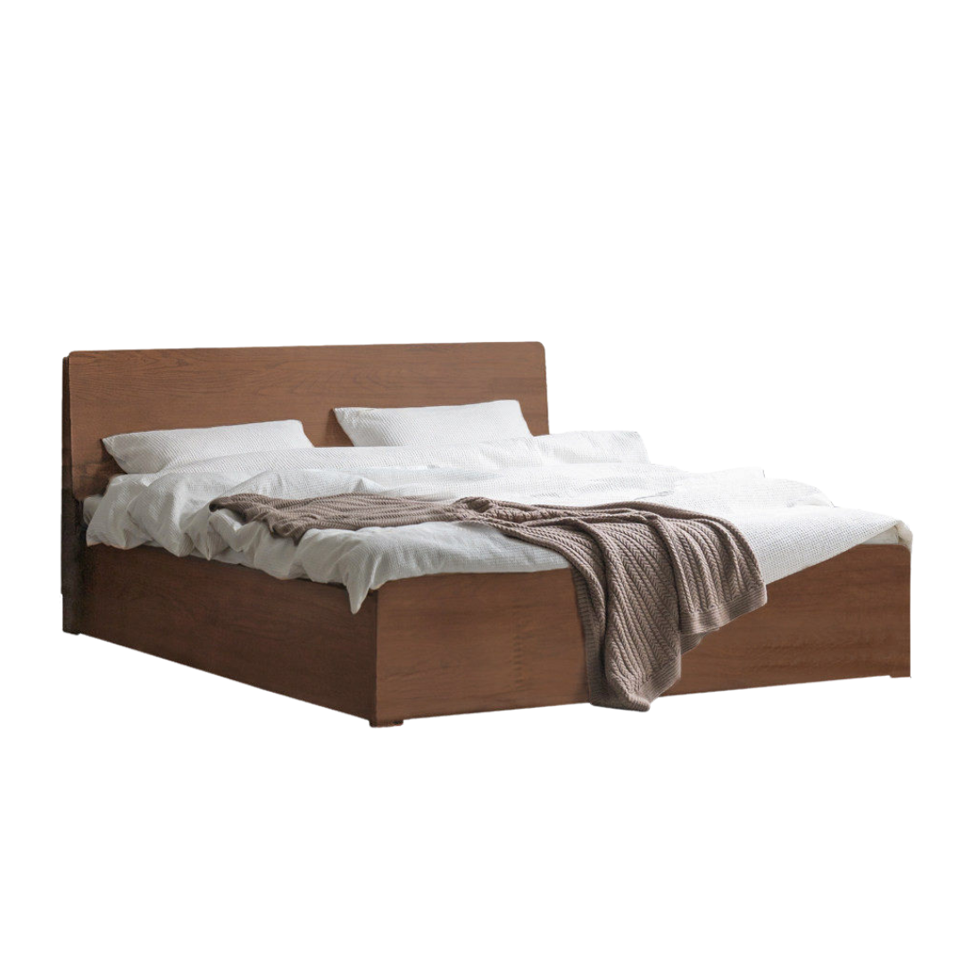 Oak,Rubberwood  Solid Wood Box Bed