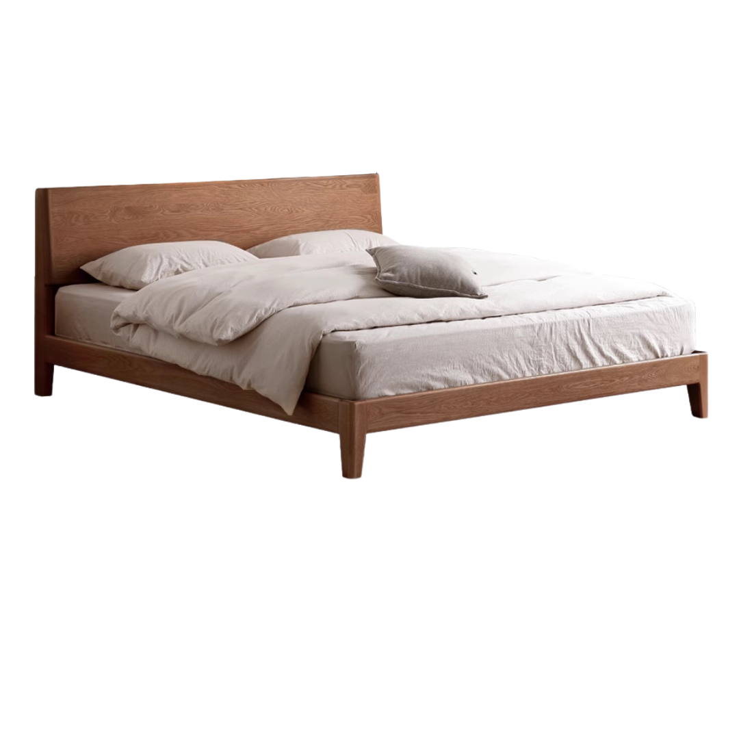 Oak Solid Wood with LED Light Bed