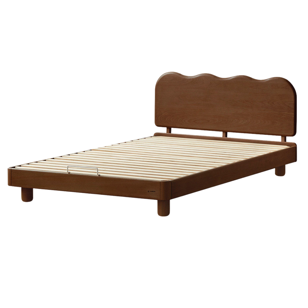 Beech, Rubberwood Solid Wood Children's Single Bed