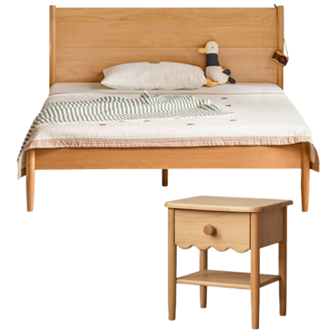 Beech Solid Wood Children's Soft Single Bed