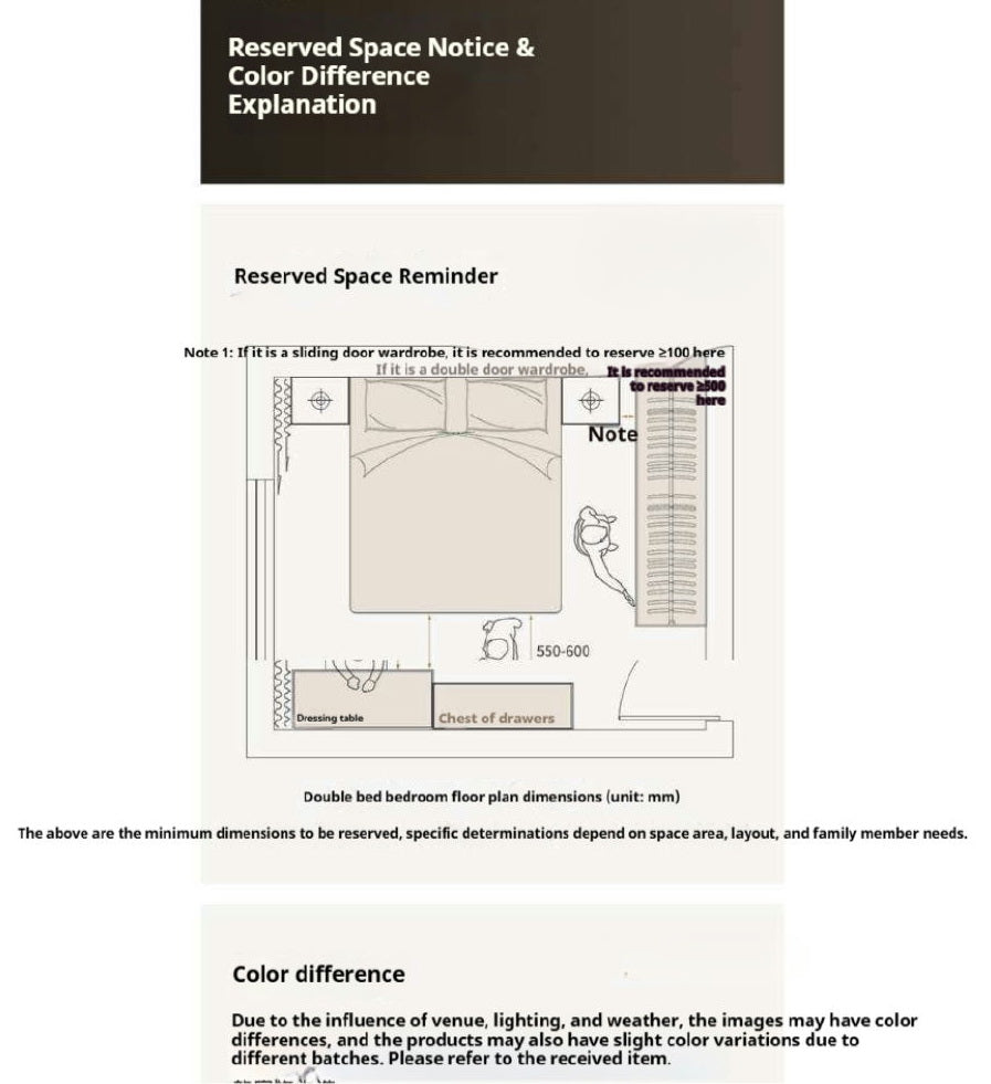 Black Walnut Solid Wood Bed with Sleek Light Luxury Finish