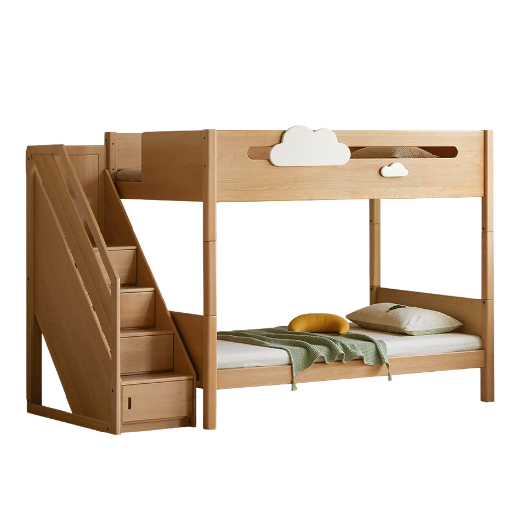 Beech Solid Wood Children's Bunk Bed