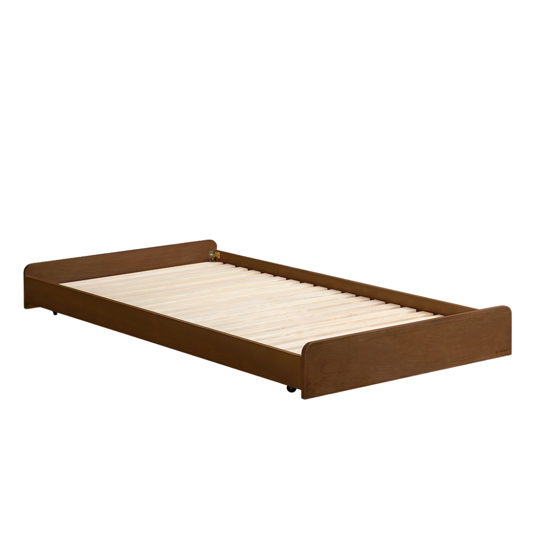 Beech, Rubberwood Solid wood Children's Bed, Space-Saving Bunk Bed