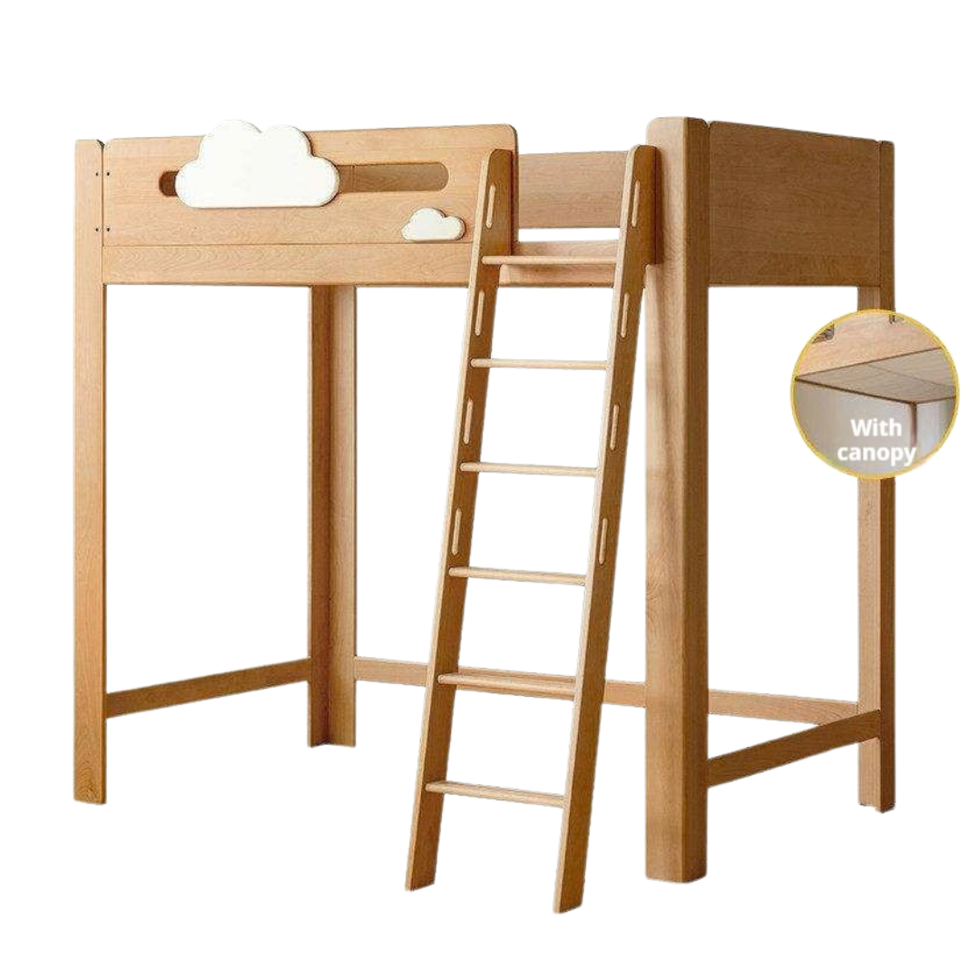 Beech Solid Wood Children's Loft Bed