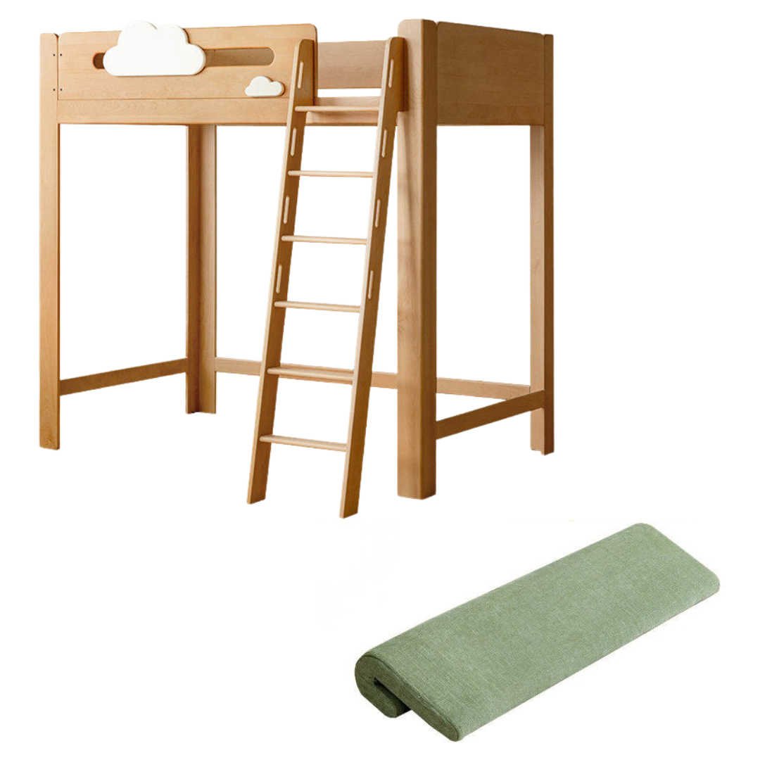 Beech Solid Wood Children's Loft Bed