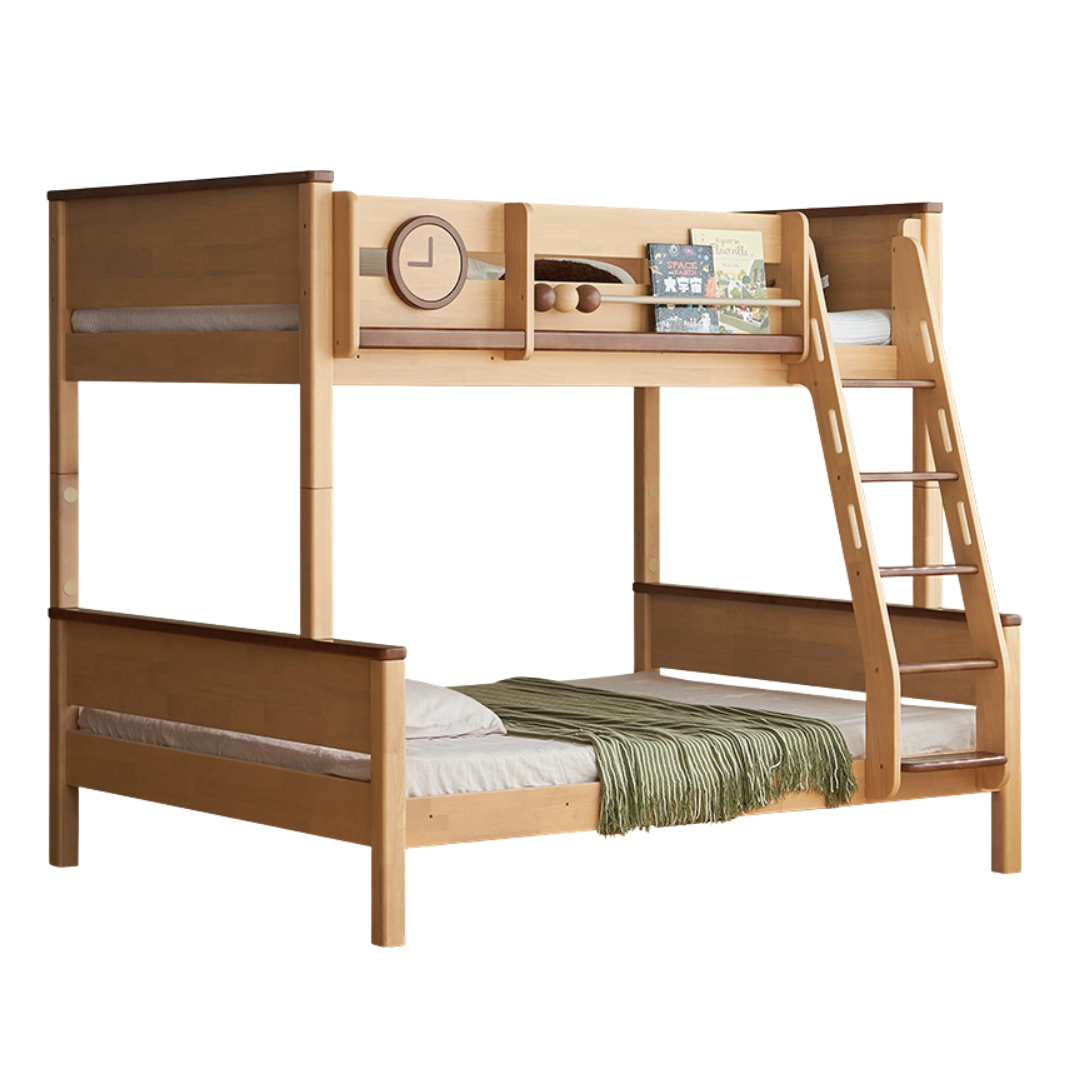 Rubberwood Solid Wood Children's Bunk Bed