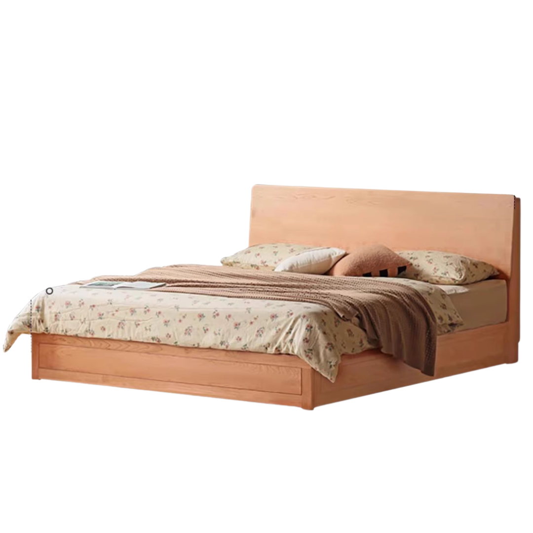 Cherry Solid Wood High-Pressure Box Bed