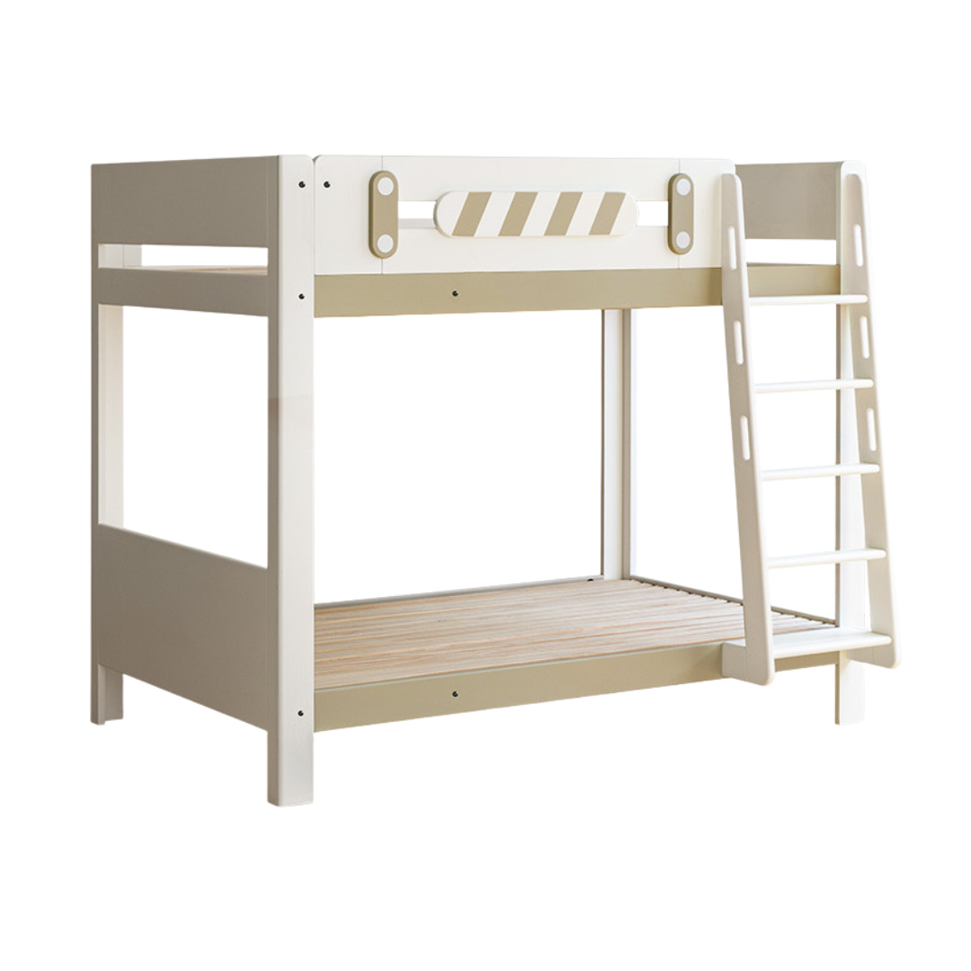 Rubberwood Solid Wood Children's Adult Bunk Bed