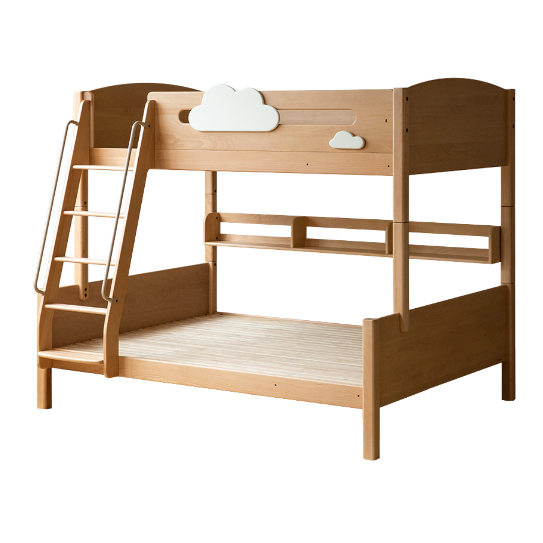 Oak,  Beech solid wood Multi-functional Bunk Bed.