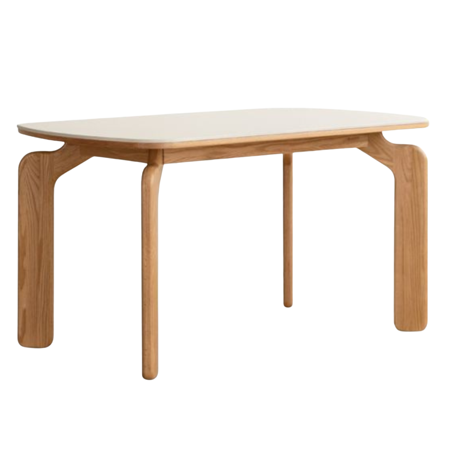 Oak Solid Wood Modern Rock Plate Dining Table