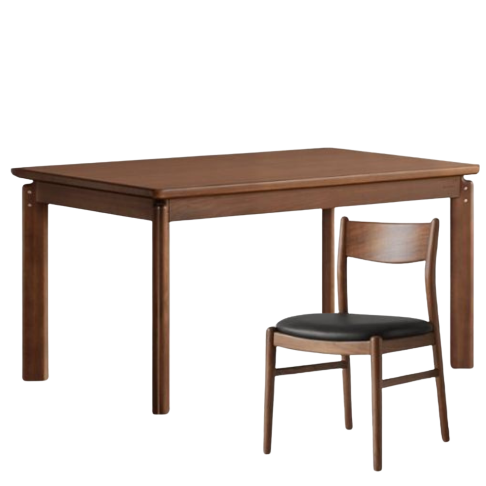 Black Walnut Solid Wood Retro Dining Table