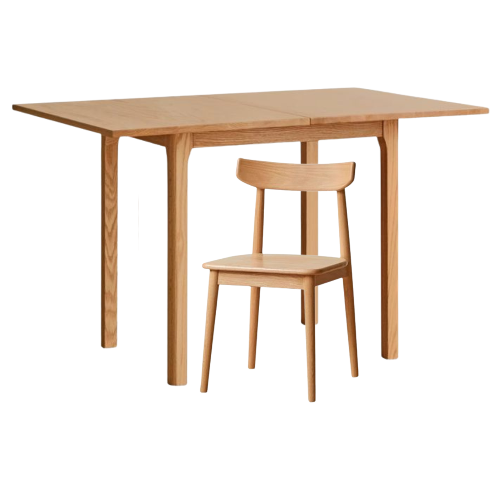 Oak Solid Wood Folding Dining Table