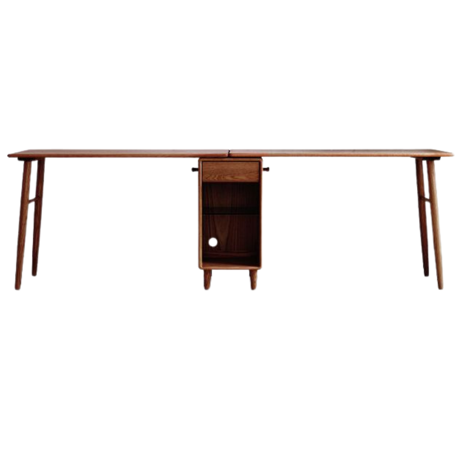 Oak Solid Wood Modern Double Computer