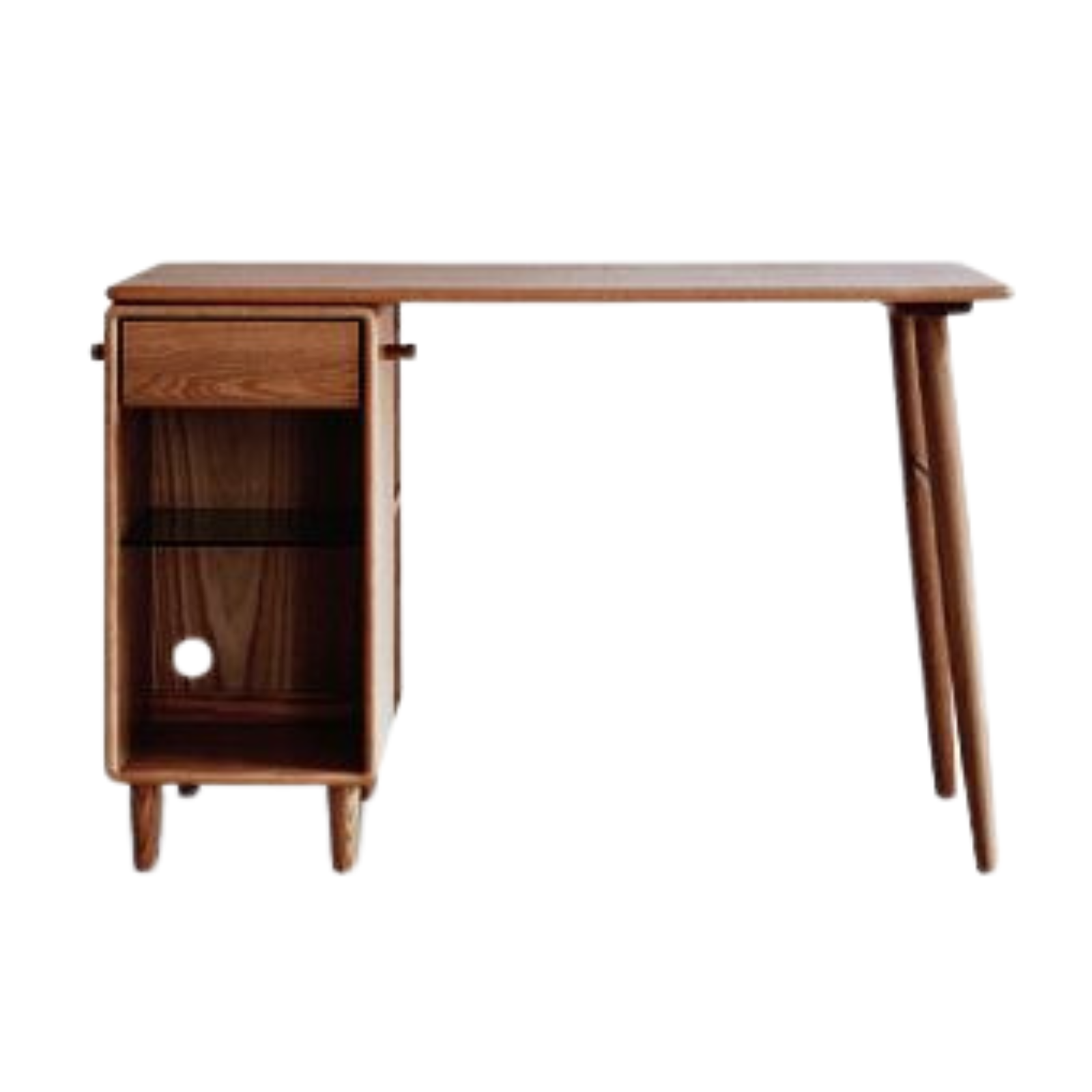 Oak Solid Wood Modern Double Computer
