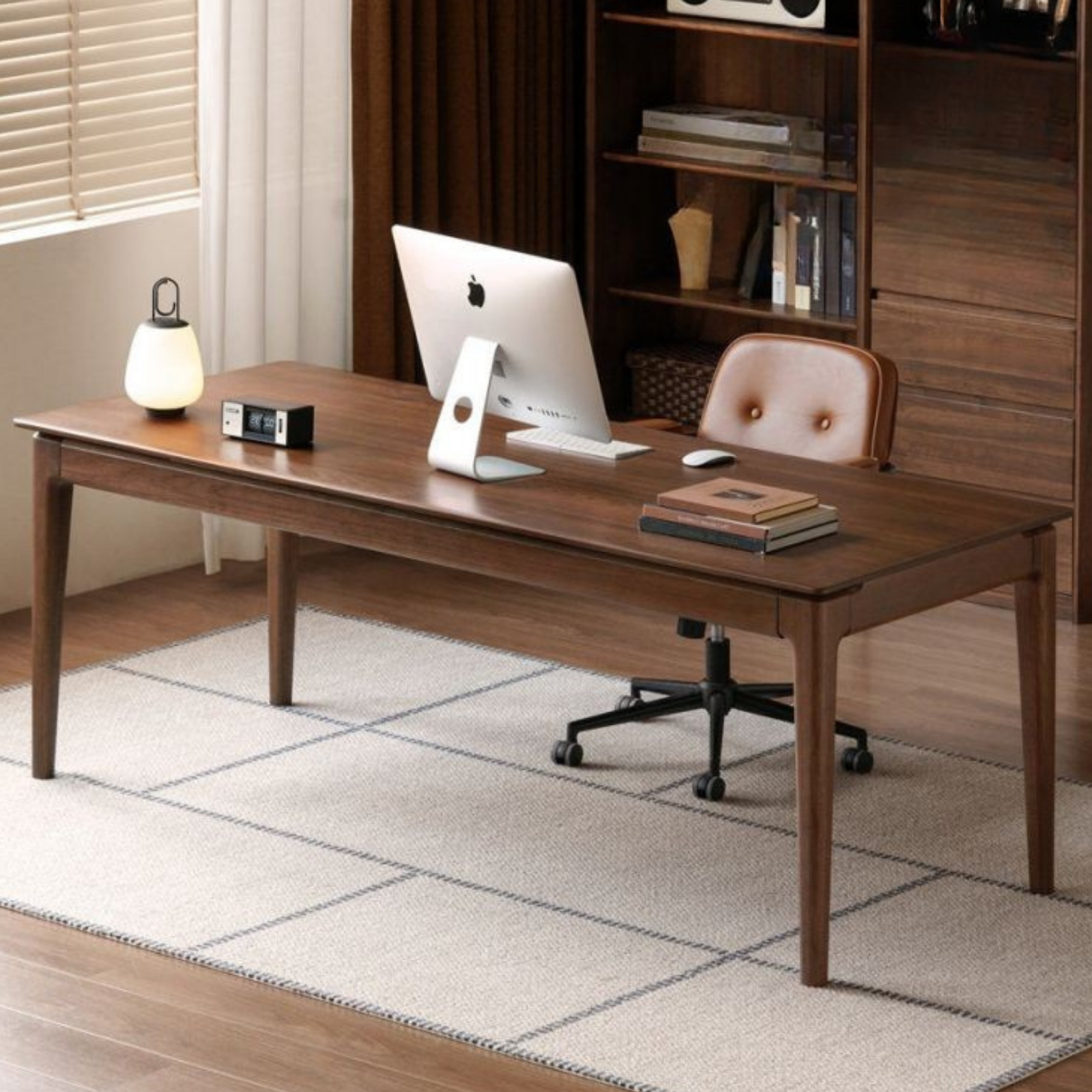 Sandalwood Solid Wood Modern Style Office Desk