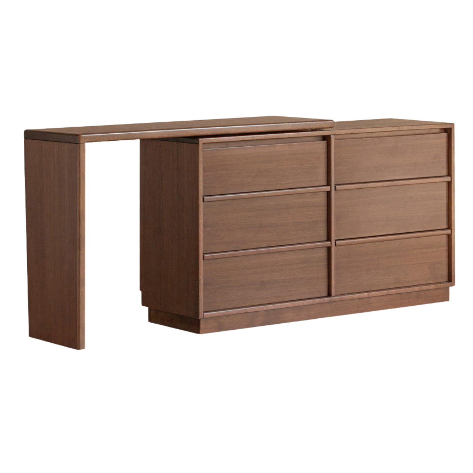 Black Walnut, Sandalwood Solid Wood Light Luxury Vanity Table.