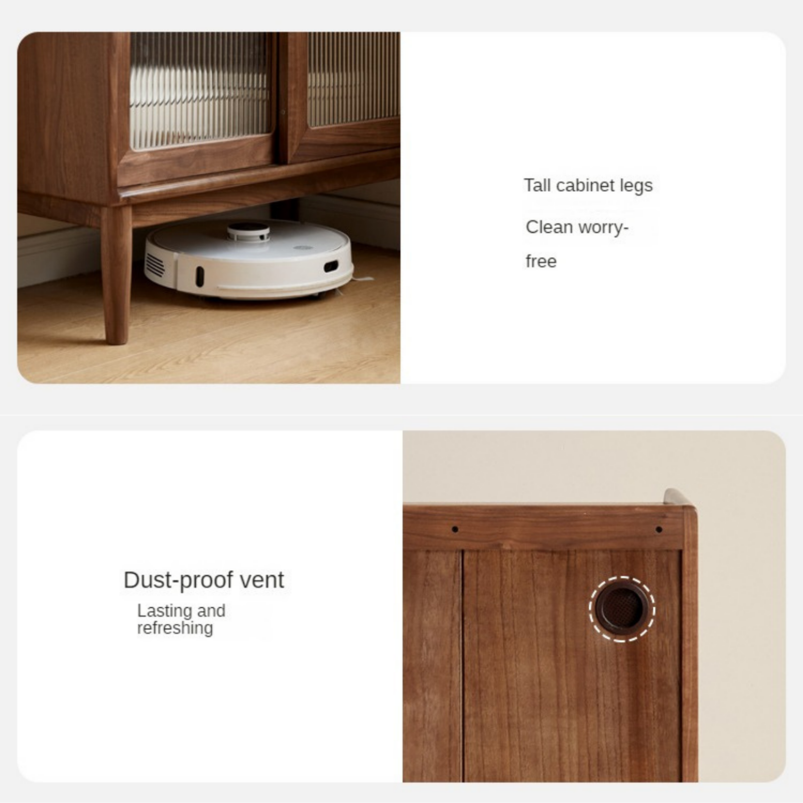 Black Walnut Solid Wood Modern Simple Dining Sideboard