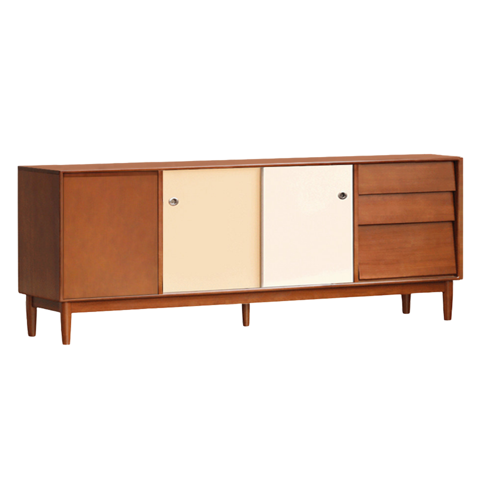 Tulipwood Solid Wood Vintage Style Retro Sideboard