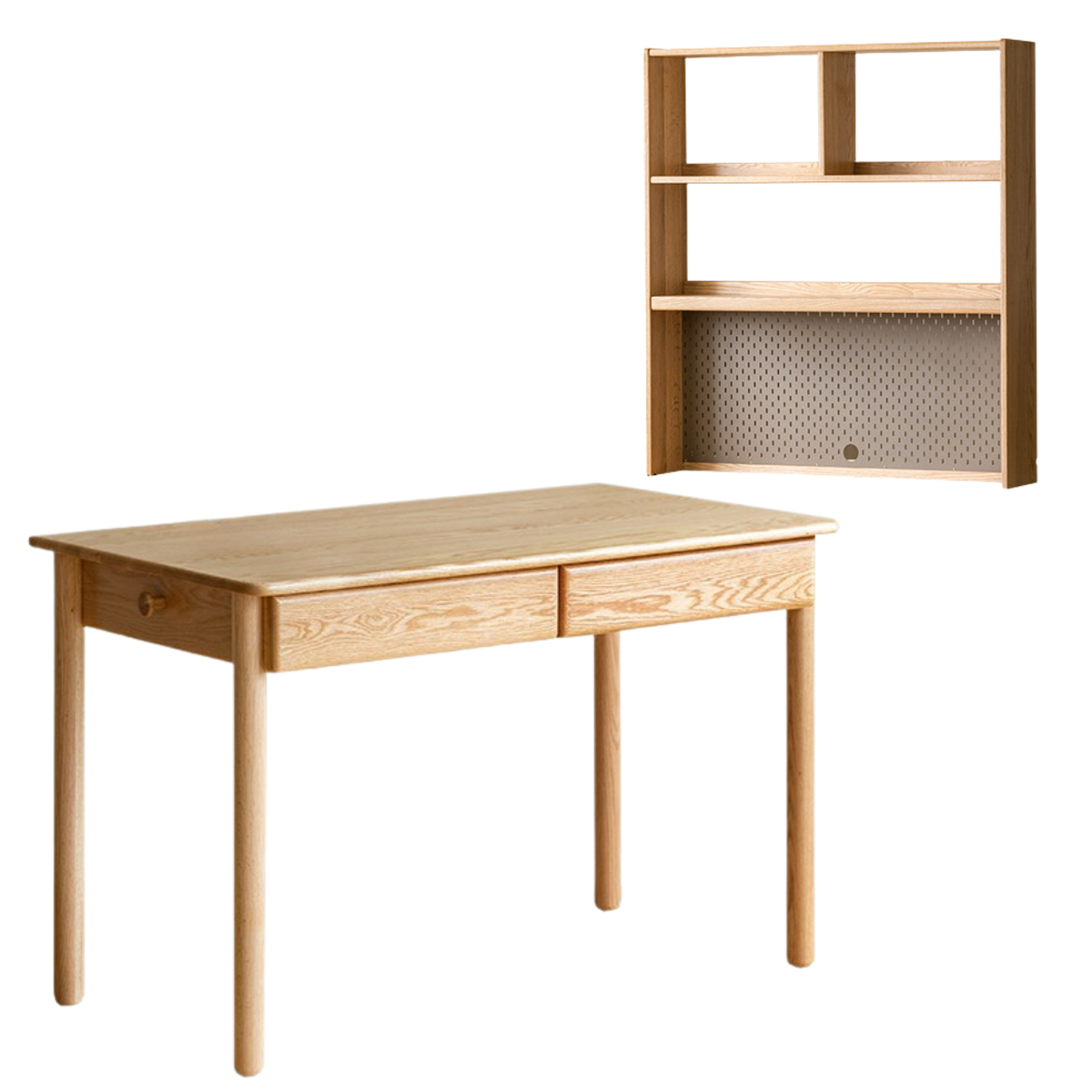 Oak Solid Wood Minimalist Kids Study Desk