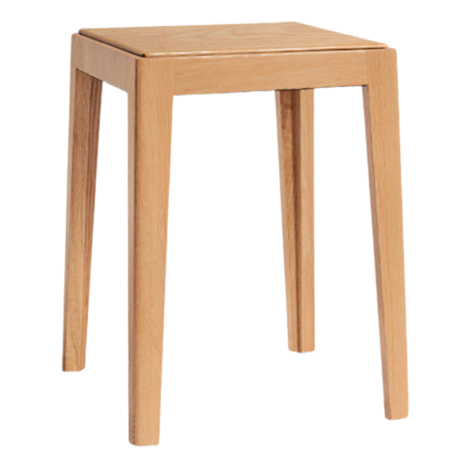 2pcs - Beech, Oak, Ash, Cherry Solid Wood, Solid RubberWood Foldable Nordic Square  Stool