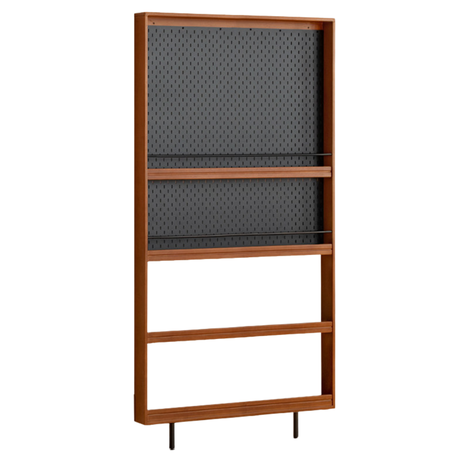 Solid Rubberwood Vintage Style Ultra-Thin Bookshelf