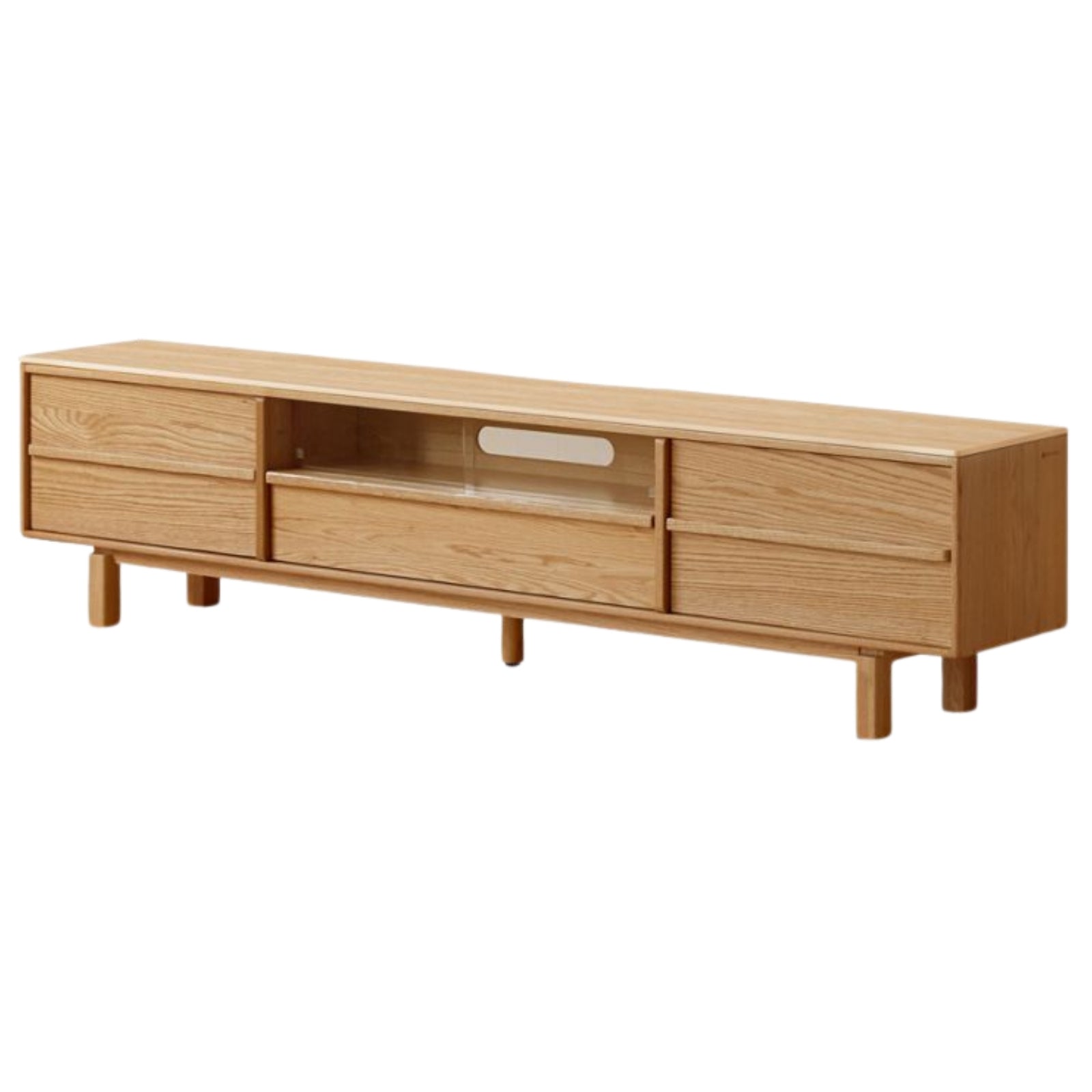 Oak Solid Wood Modern Minimalist TV Cabinet