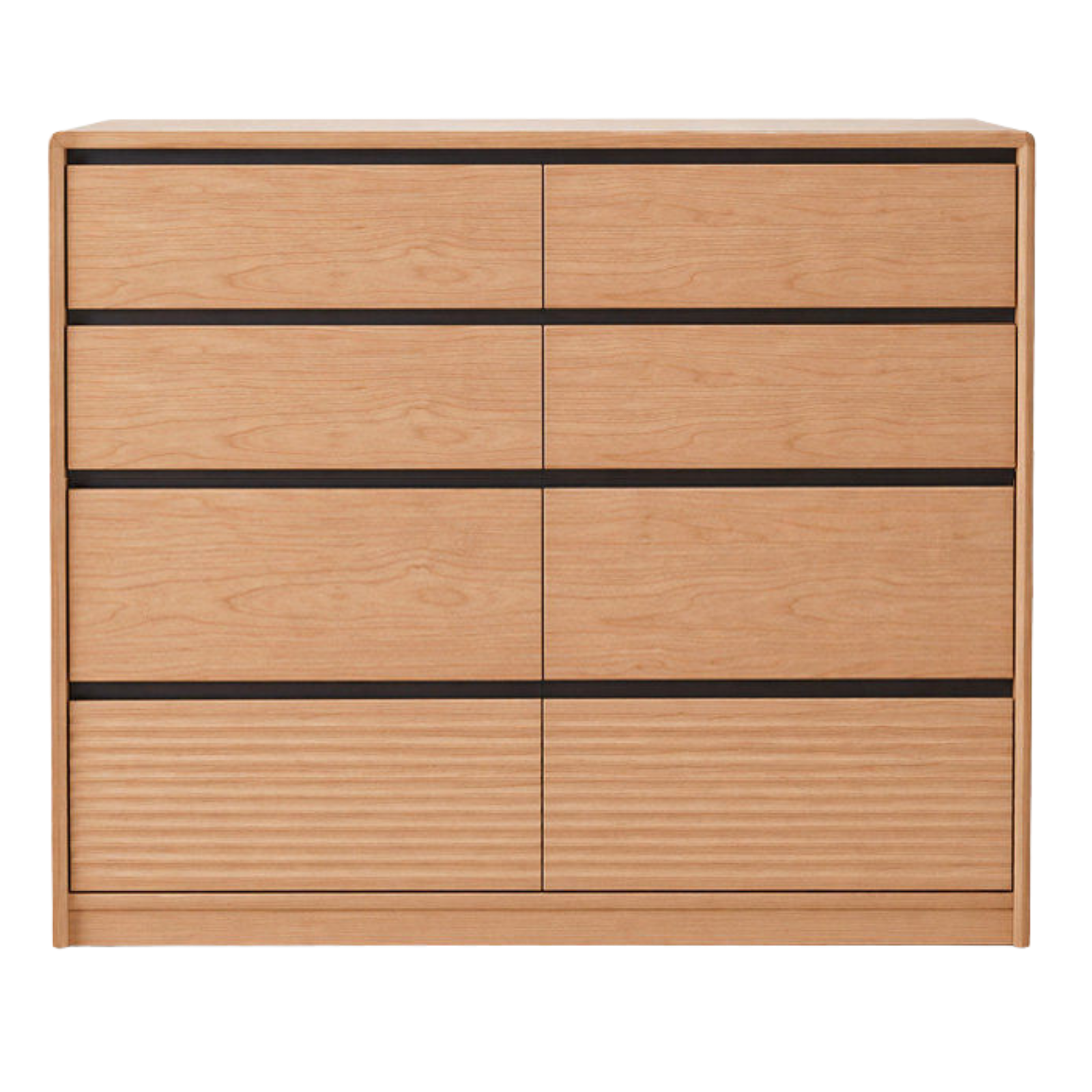 Cherry, Ash Solid Wood Medieval Style Drawer Cabinet