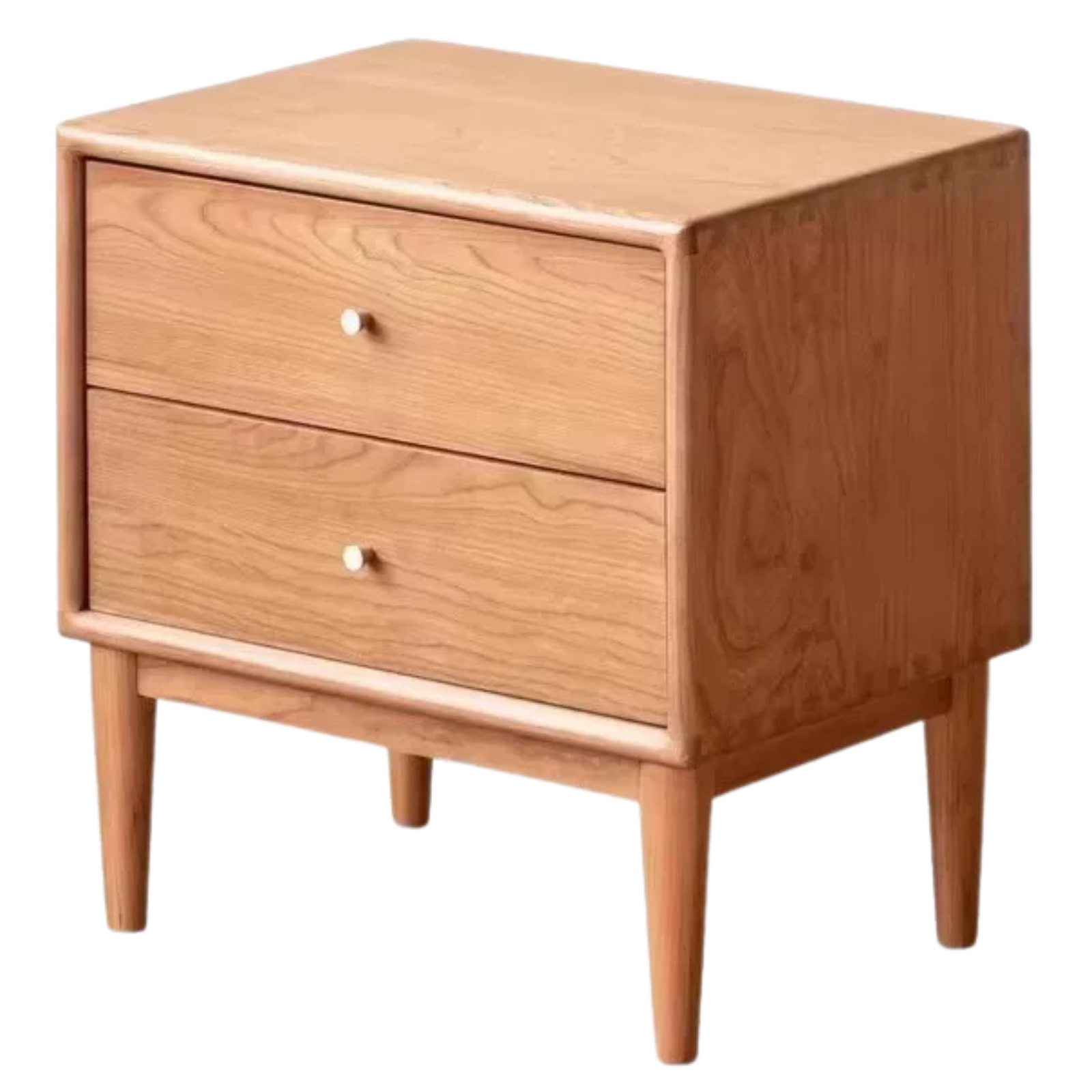 Black Walnut, Cherry, Ash Solid Wood Nightstand.
