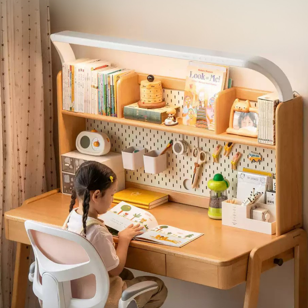Beech Solid Wood Kids Study Table