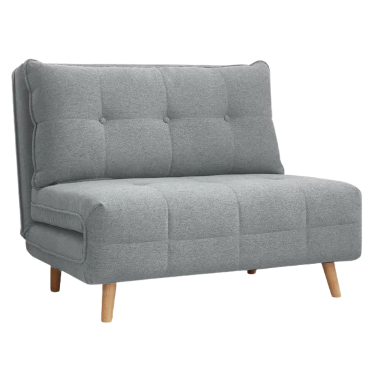 Fabric Convertible Sofa Bed, Compact Single Sleeper