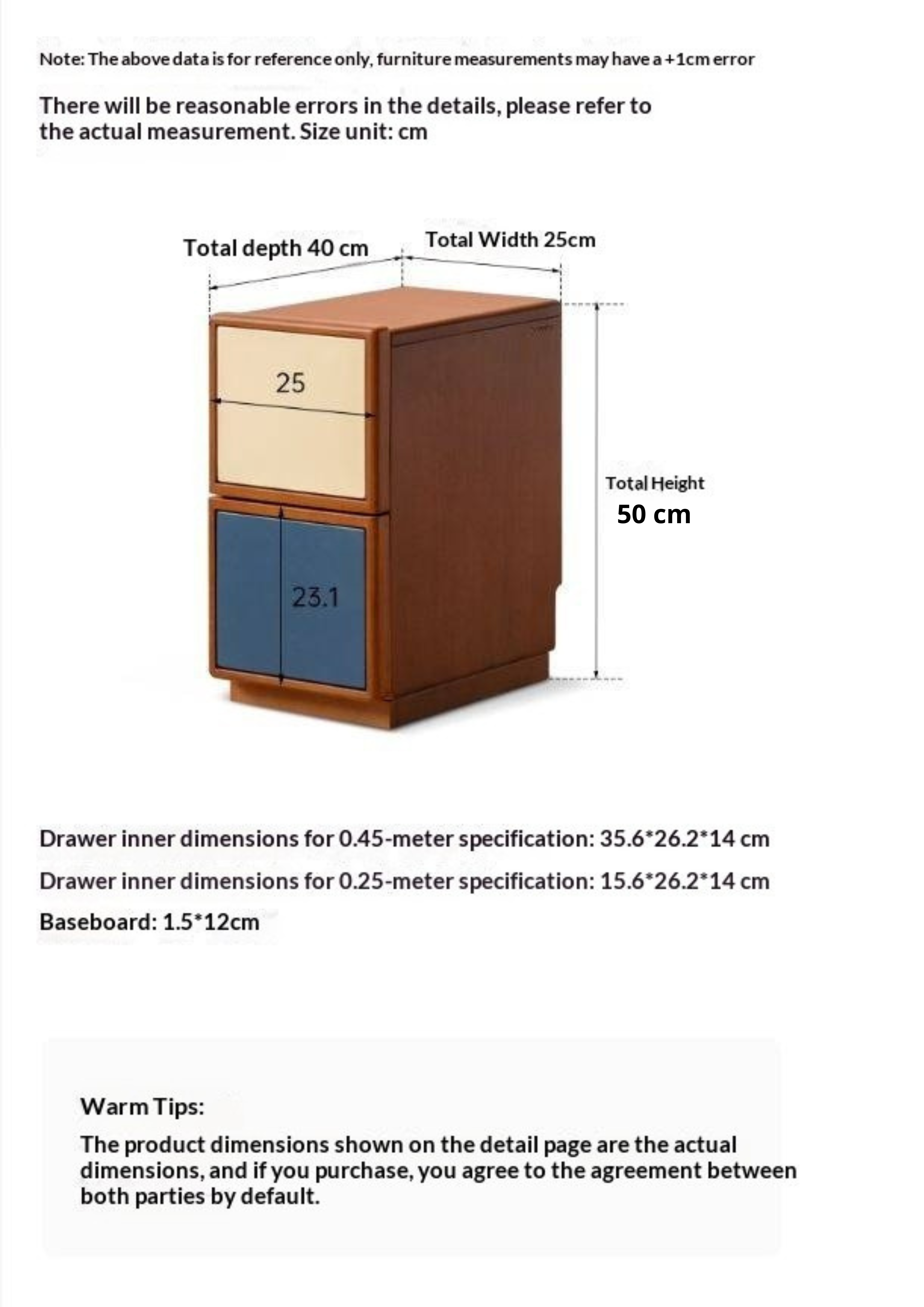 Poplar Solid Wood Nightstand Bauhaus Style