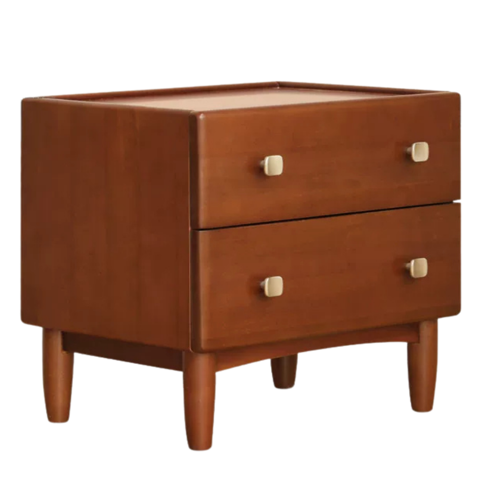 Poplar, Birch Solid Wood Retro Style Nightstand