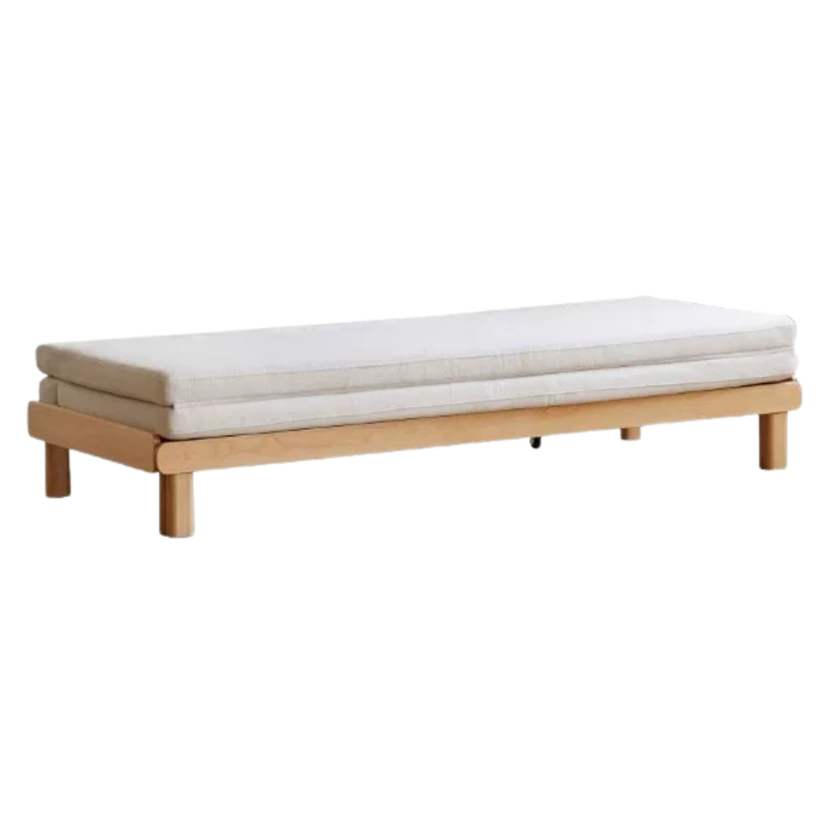 European Beech Solid Wood Folding Double Sofa Bed